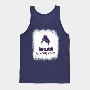 PURPLE UP FOR MILITARY KIDS MESSY BUN Tank Top